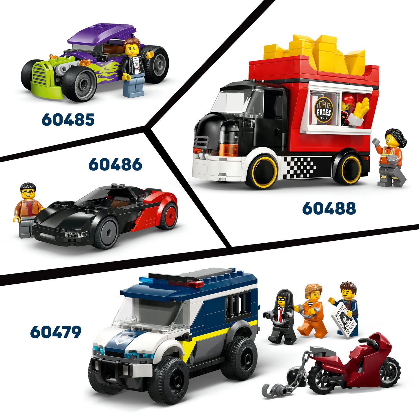 LEGO® City: De LEGO Bestelwagen - Bouw- en Speelset voor Autofans Vanaf 6 Jaar - Met 2 Minifiguren - 60500