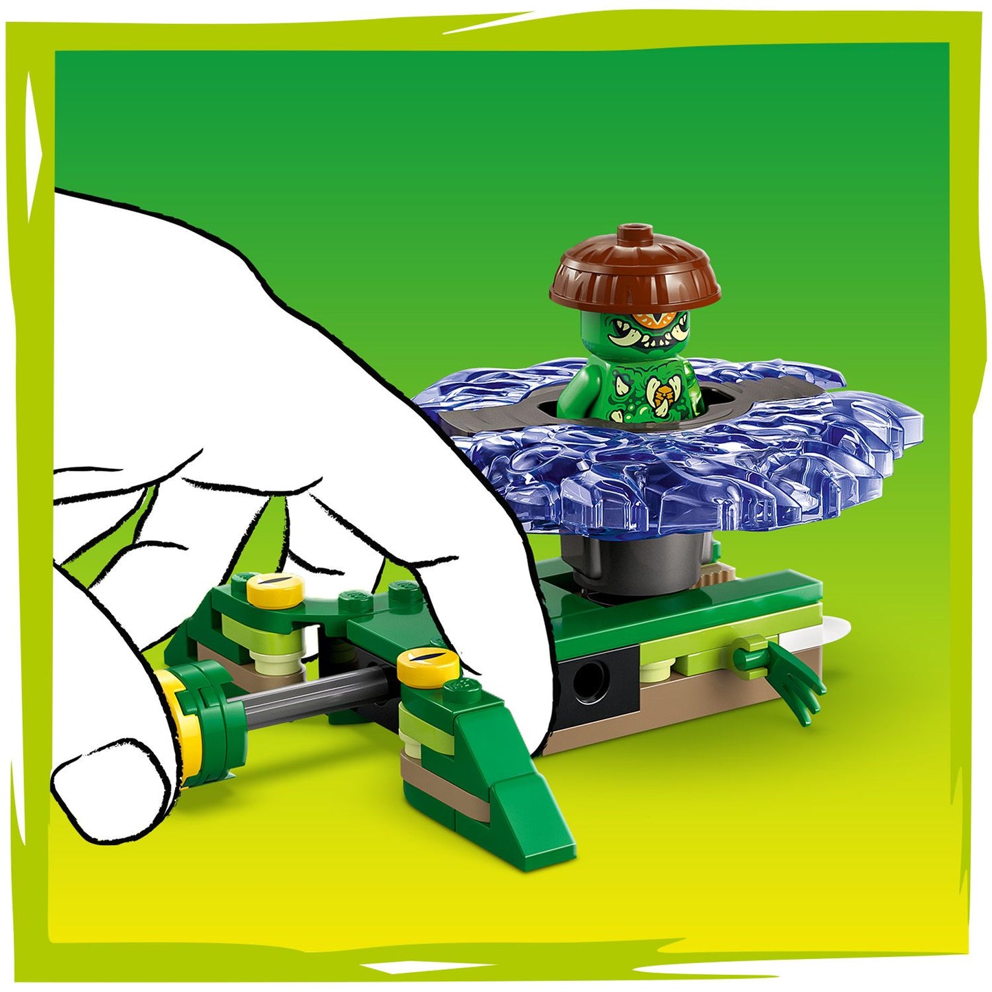 LEGO® NINJAGO® Nya vs. Mutatiemonster in Spinner - Actiespeelgoed - Speelset met 2 Minifiguren - 71849