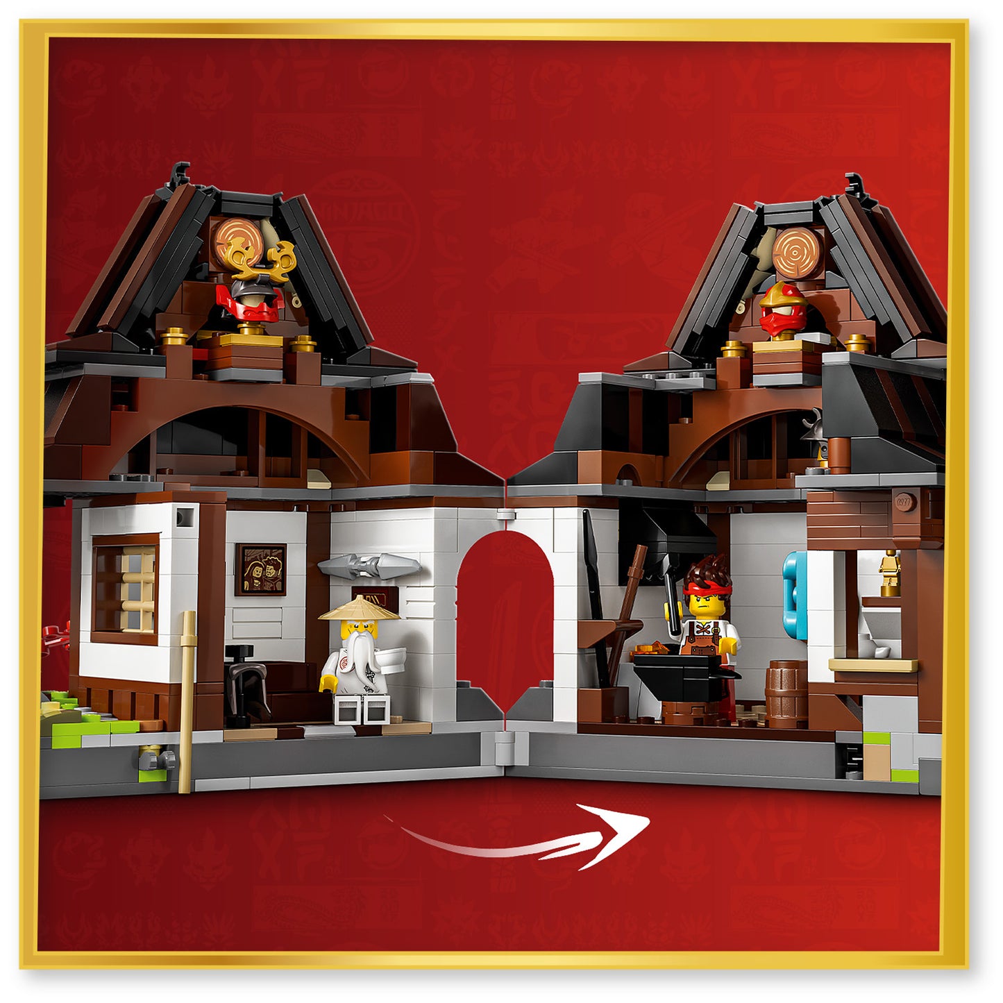 LEGO® NINJAGO® 15-Jarig Jubileum: Smederij De Vier Wapens - Bouwset - 6 Minifiguren - 71858