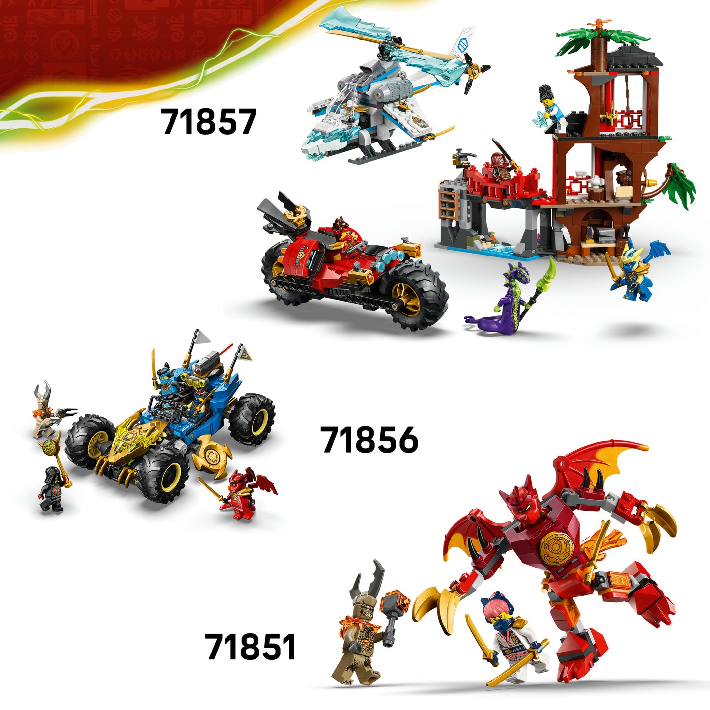 LEGO® NINJAGO® De Draak van het Leven - Speelgoeddraak - Bouwset met 8 Minifiguren - 71859