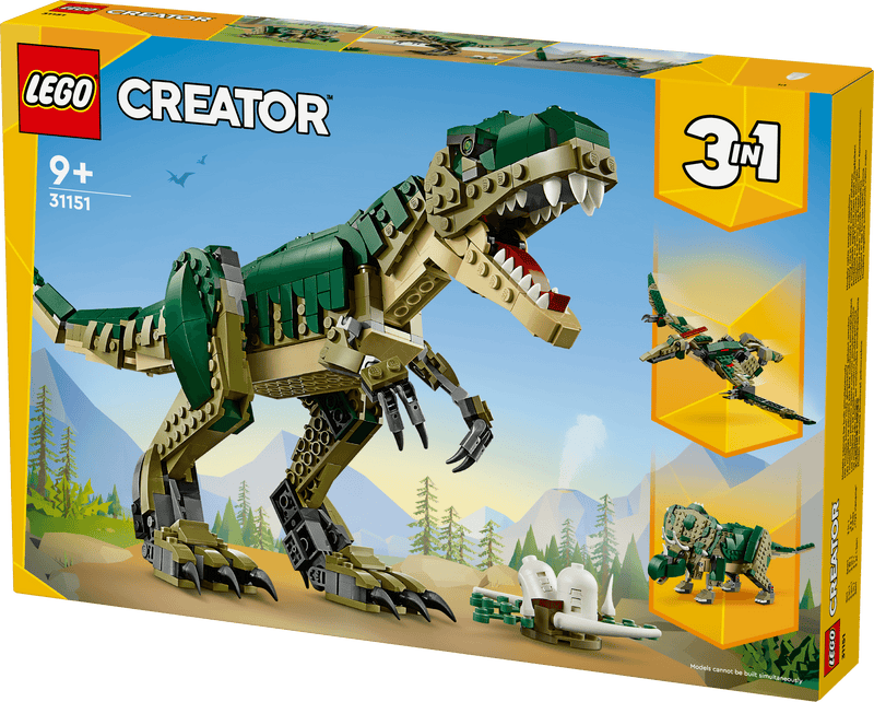 LEGO Angstaanjagende T-Rex 31151 Creator (verwacht juni) LEGO CREATOR 3 IN 1 @ 2TTOYS LEGO €. 49.99