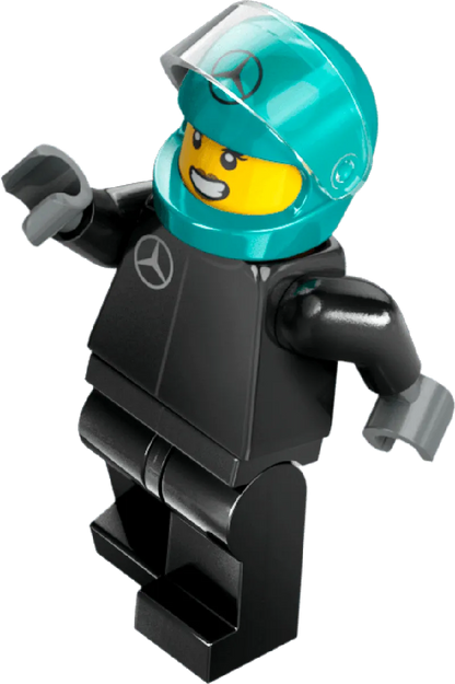 LEGO Pitbox met Mercedes AMG en Alpine F1 auto's 60444 City