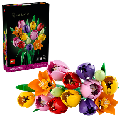 LEGO® Botanicals Boeket met Tulpen - Bloemendecoratie - Bouwset voor Volwassenen - Cadeautip - 11501