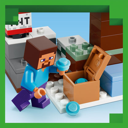 LEGO Minecraft Steve's Taiga-Avontuur Videogame Bouwpakket voor Kinderen 21583