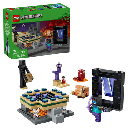 LEGO Minecraft Reis naar de Nether en het End-Portaal Videogame Speelgoed voor Kinderen 21584