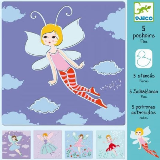 5 Stencils - Fairies