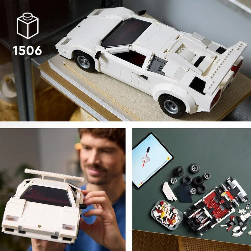 LEGO witte Lamborghini Countach 5000 Quattrovalvole 10337 Icons LEGO ICONS @ 2TTOYS | Official LEGO shop😊🥰 LEGO €. 159.99