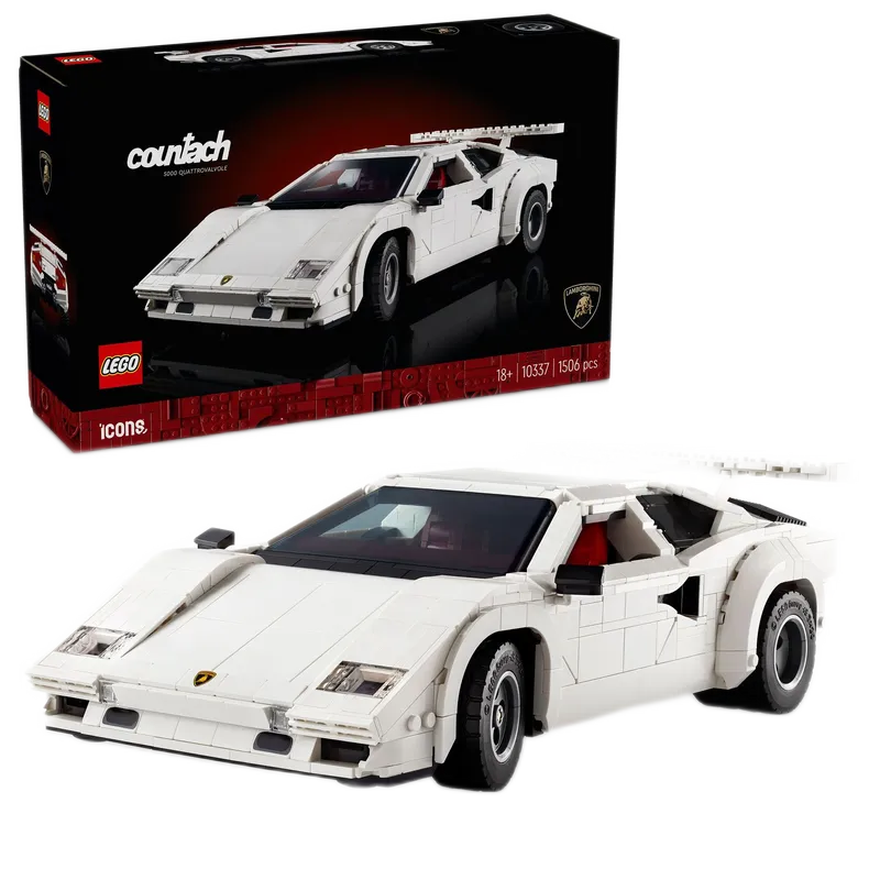 LEGO witte Lamborghini Countach 5000 Quattrovalvole 10337 Icons