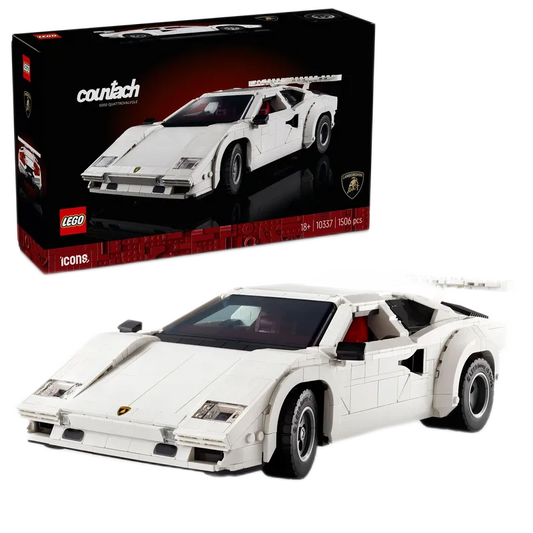 LEGO witte Lamborghini Countach 5000 Quattrovalvole 10337 Icons