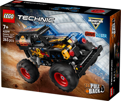 LEGO® Technic Monster Jam™ Grave Digger™ Vuur en IJs - Pull-Back Speelgoedtruck - 42219