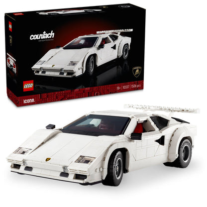 LEGO witte Lamborghini Countach 5000 Quattrovalvole 10337 Icons (Pre-Order: 1-2025)