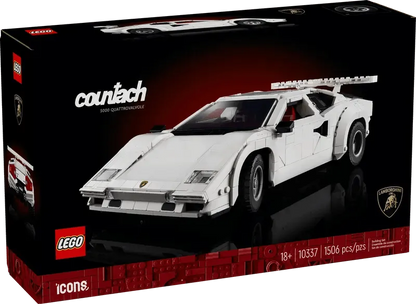 LEGO witte Lamborghini Countach 5000 Quattrovalvole 10337 Icons LEGO ICONS @ 2TTOYS | Official LEGO shop😊🥰 LEGO €. 159.99