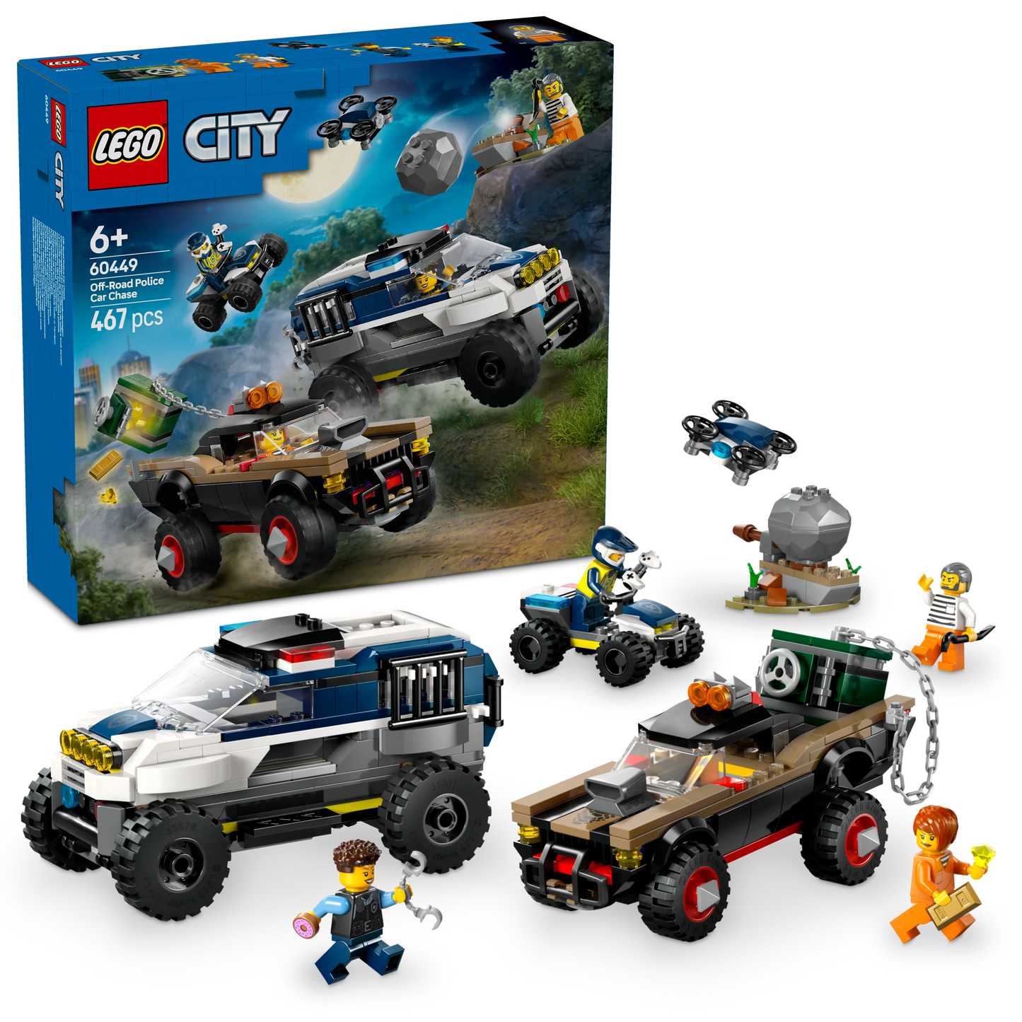 LEGO Offroad Politie Achtervolging 60449 City (Pre-Order: Maart 2025)