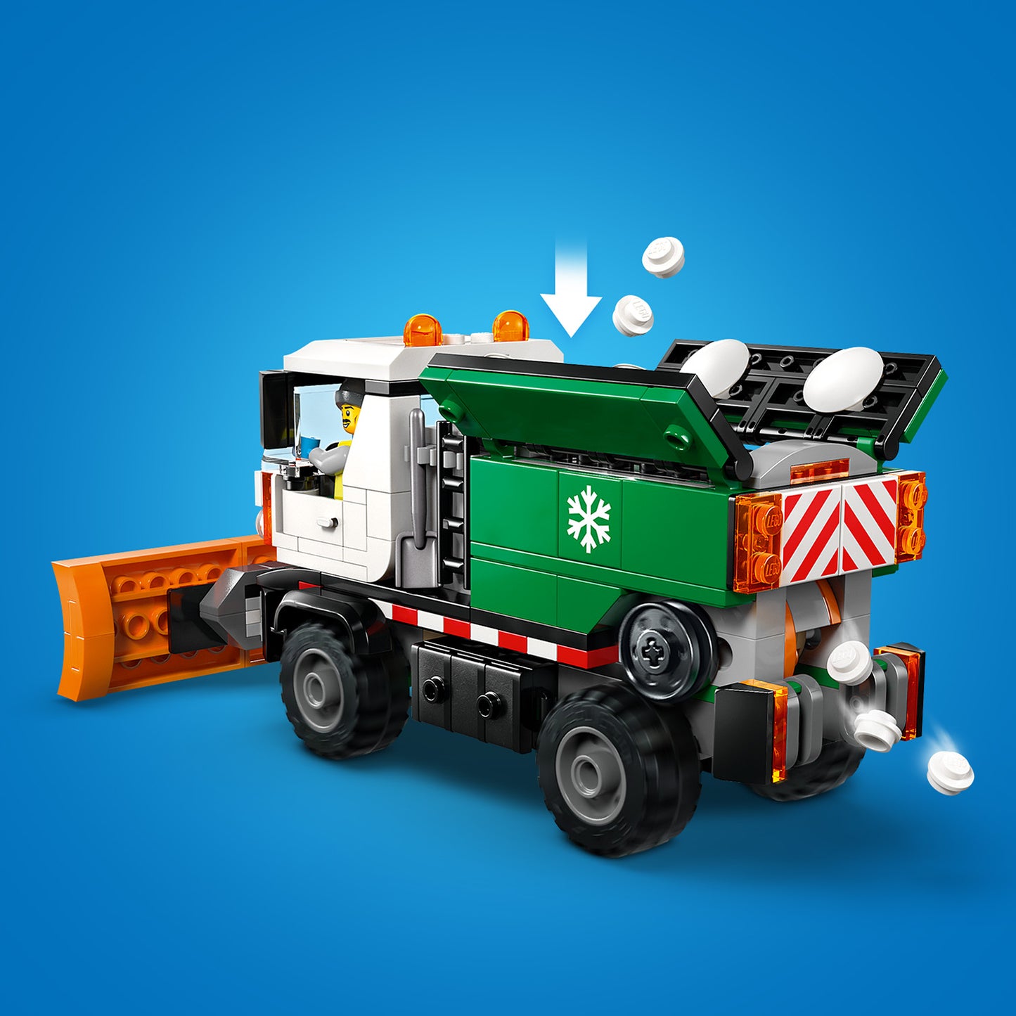LEGO® City Sneeuwploeg Speelgoedtruck - Bouwset van Modeltruck met Minifiguur van Chauffeur - 60490