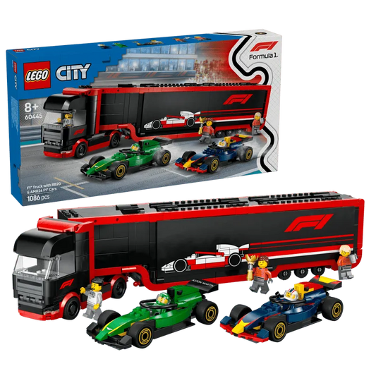 LEGO F1 Truck with Red Bull RB20 &amp; Aston Martin AMR24 F1 cars 60445 City (Delivery: January 1, 2025)