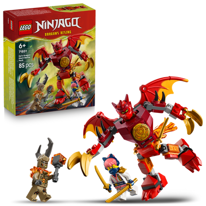 LEGO® NINJAGO® Kai's Drakenmecha Strijdpakket - Mechaspeelgoed - Speelset met 3 Minifiguren - 71851