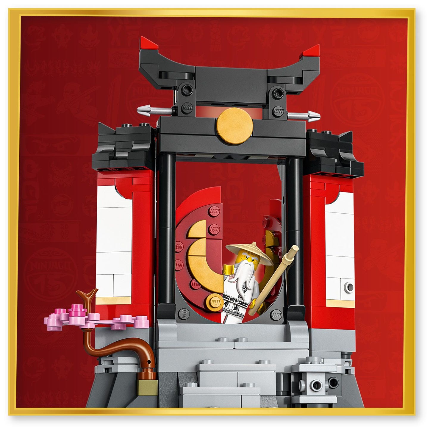 LEGO® NINJAGO® 15-Jarig Jubileum: Display met Ninjapersonages - 8 Minifiguren - Displaystandaard - 71866