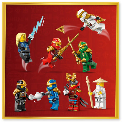 LEGO® NINJAGO® 15-Jarig Jubileum: Display met Ninjapersonages - 8 Minifiguren - Displaystandaard - 71866