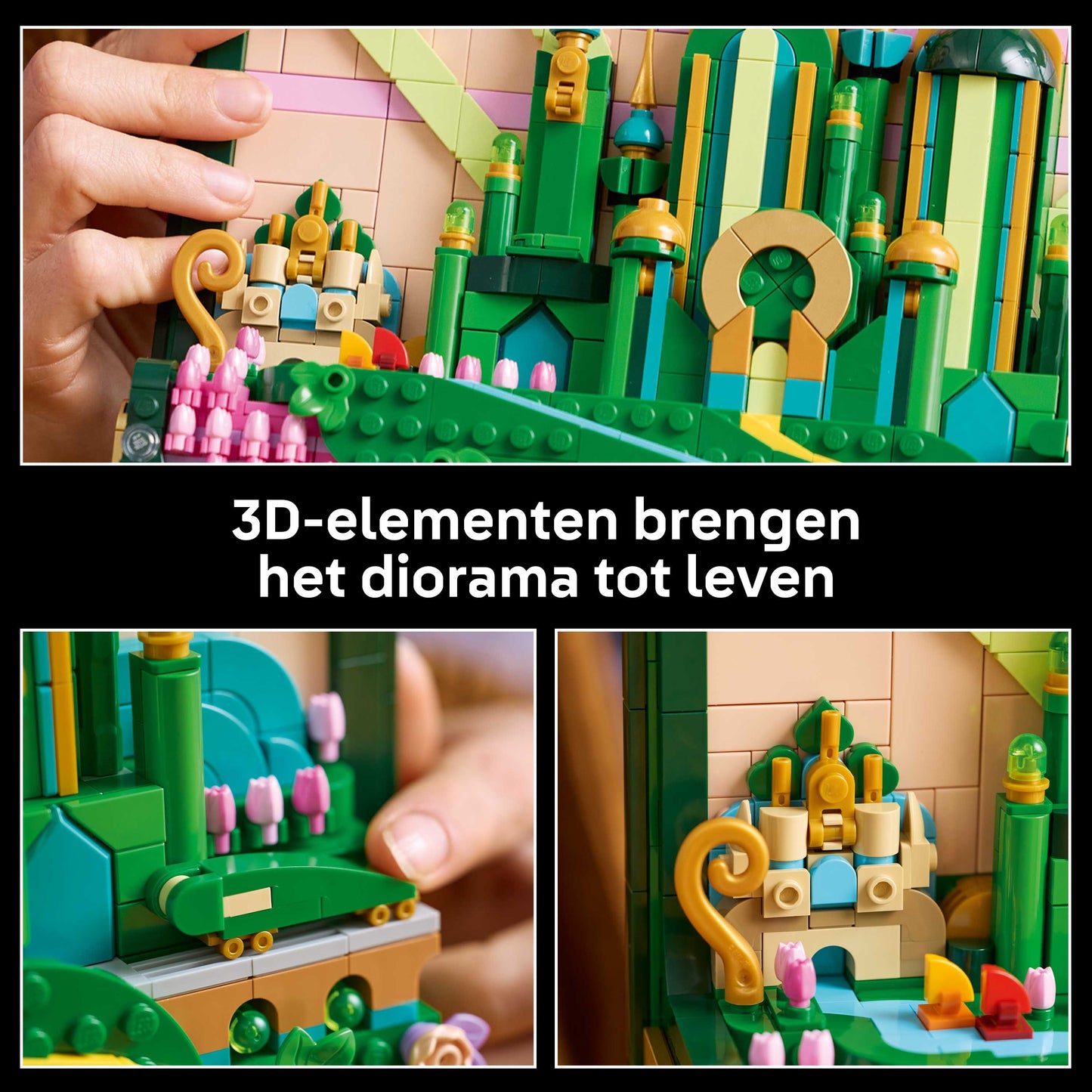 LEGO Wicked Emerald City Muurkunst Bouwpakket voor Volwassenen Set 75685