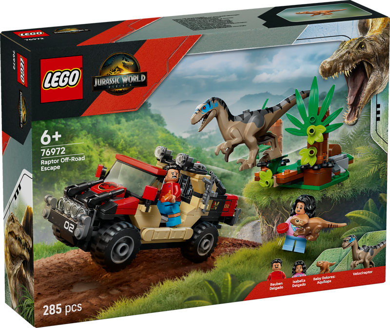 LEGO Raptor Off-Road Ontsnapping 76972 Jurassic World (Pre-Order: Juni)