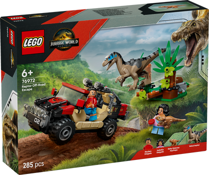 LEGO Raptor Off-Road Ontsnapping 76972 Jurassic World (Pre-Order: Juni)