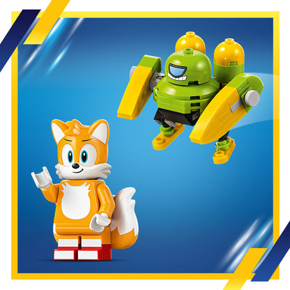 LEGO Sonic the Hedgehog Tails en zijn Tornado-1 - Speelgoed Vliegtuig Bouwpakket voor Kinderen met Tails en Badnic Figuur - Cadeau voor Gamers vanaf 8 Jaar - 77119