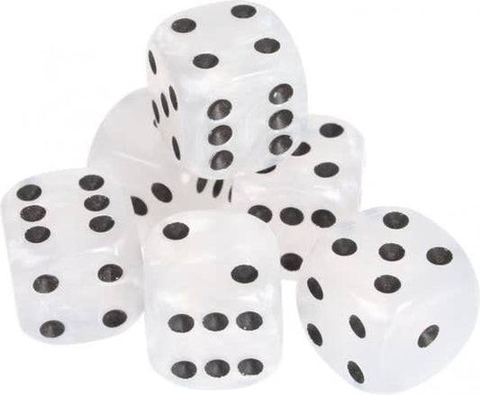 set 6 x 6 zijdige dobbelstenen longfield games