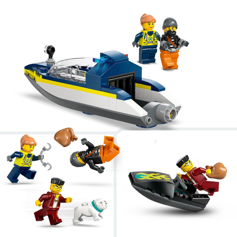 LEGO Politiespeedboot en boevenschuilplaats 60417 City LEGO CITY @ 2TTOYS LEGO €. 32.49