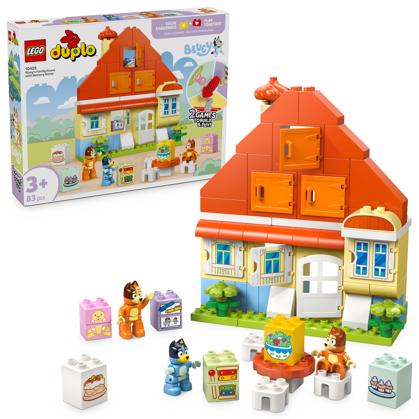 LEGO Huis van Bluey en haar familie met geheugenspel 10459 Duplo Bluey