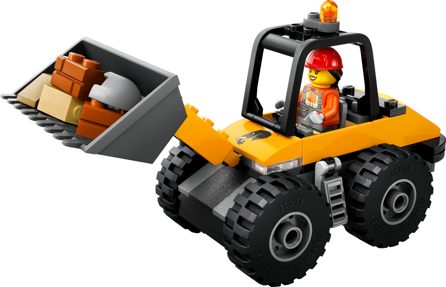 LEGO Yellow Wheel Loader Excavator 60450 City