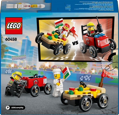 LEGO Race Car Package: Pizza Van vs Fire Truck 60458 City