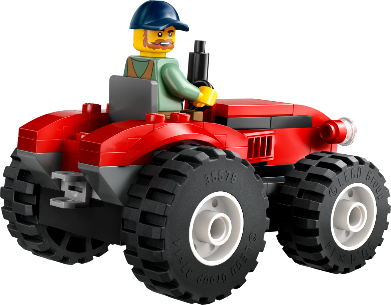LEGO 60461 Roter Traktor mit Anhänger