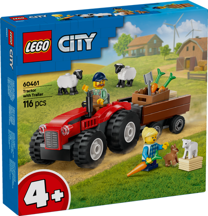 LEGO 60461 Roter Traktor mit Anhänger