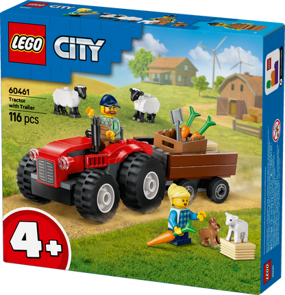 LEGO 60461 Roter Traktor mit Anhänger
