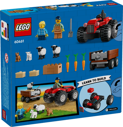 LEGO 60461 Roter Traktor mit Anhänger