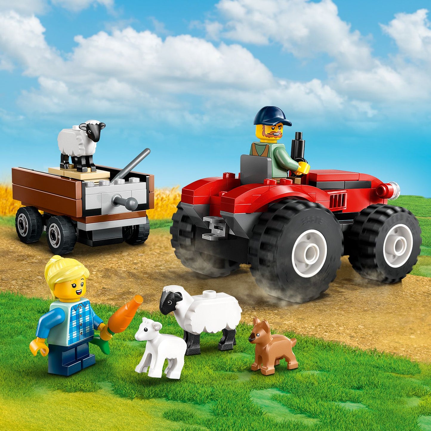 LEGO 60461 Roter Traktor mit Anhänger