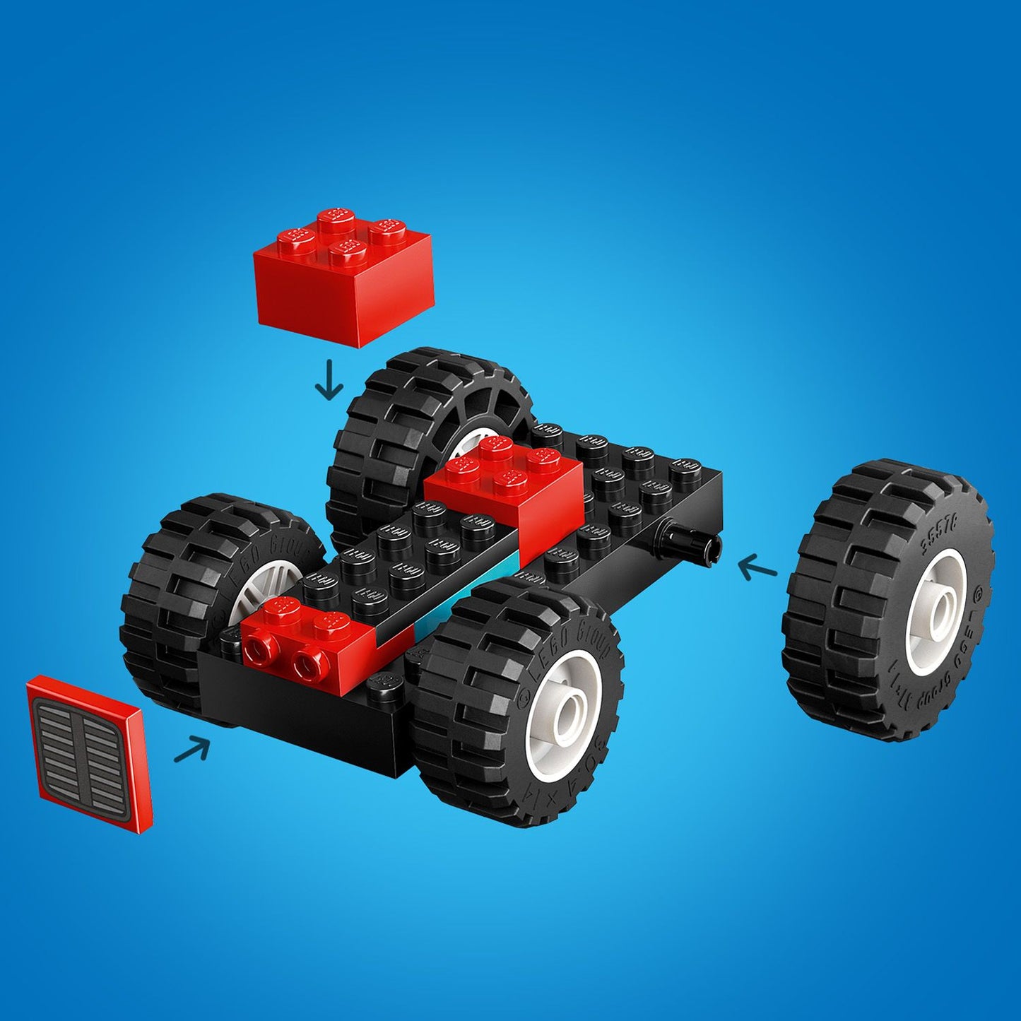 LEGO 60461 Roter Traktor mit Anhänger