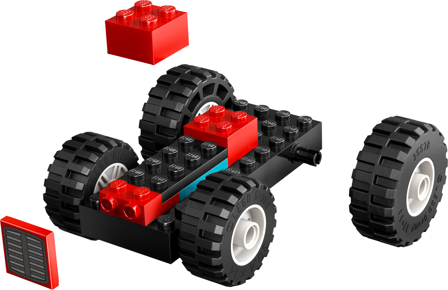 LEGO 60461 Roter Traktor mit Anhänger