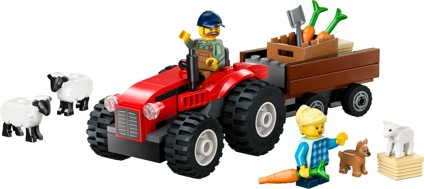 LEGO 60461 Roter Traktor mit Anhänger
