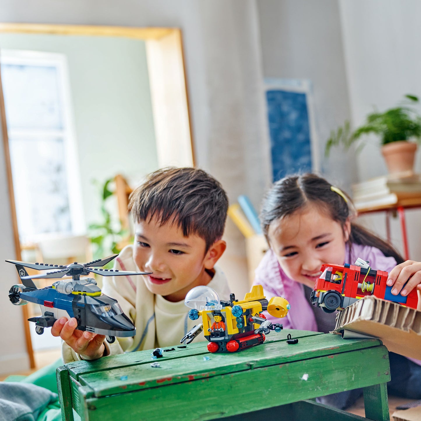 LEGO Helicopter, Fire Truck and Submarine 60462 City