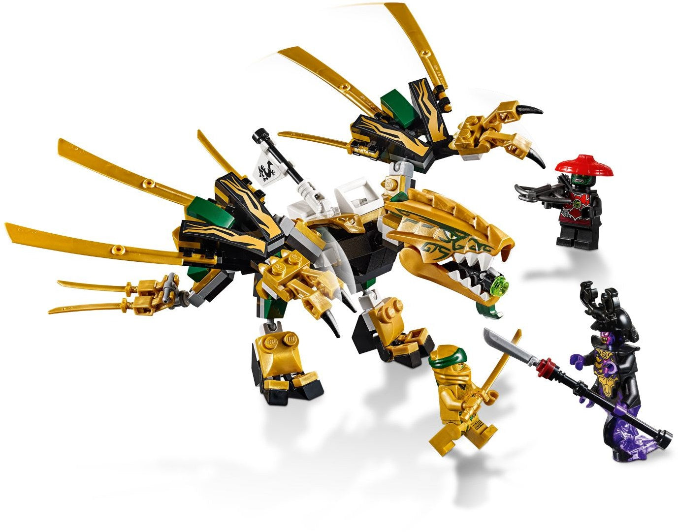 LEGO Gouden Draak met Ninja Lloyd 70666 Ninjago