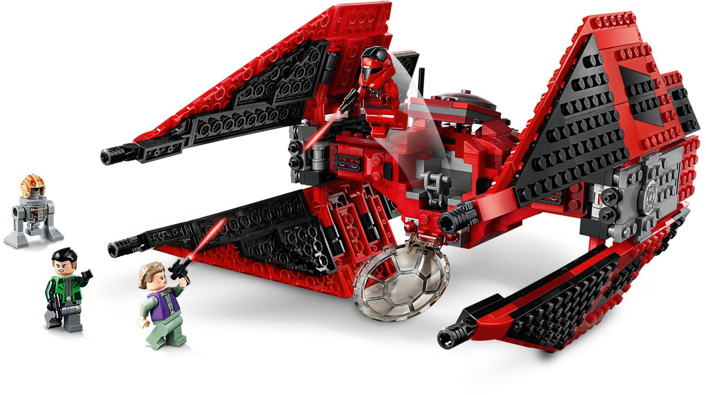 LEGO Major Vonreg's TIE Fighter including Vonreg, Kaz Xiono, Leia and Bucket 75240 StarWars