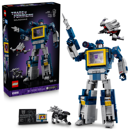 LEGO Transformers: Soundwave 10358 Icons (Pre-Order: 1 oktober)