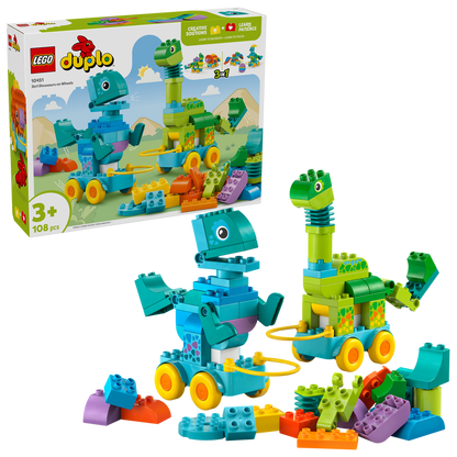 LEGO 3-in-1 dinosaurussen op wielen 10451 DUPLO