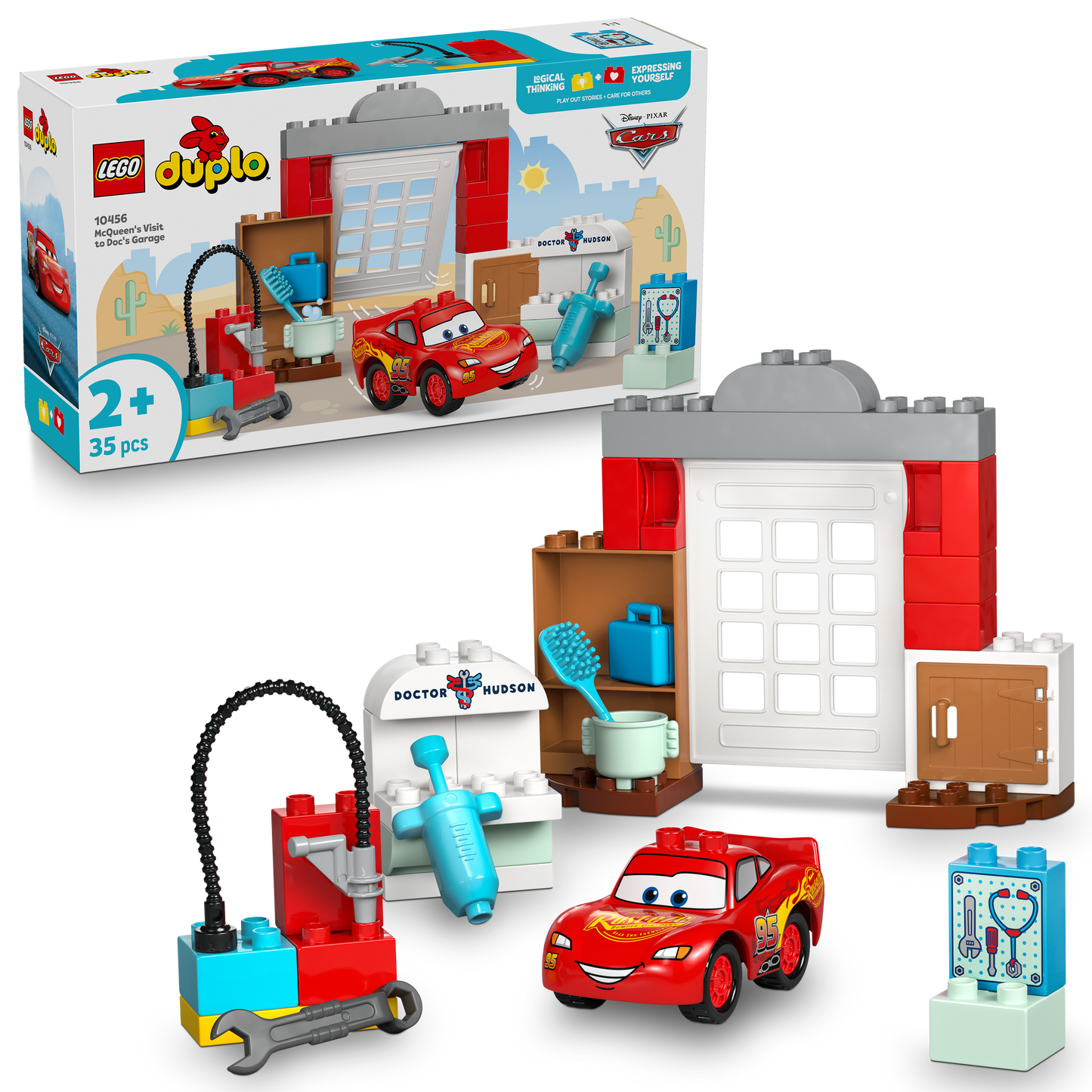 LEGO McQueens bezoek aan Docs garage 10456 DUPLO