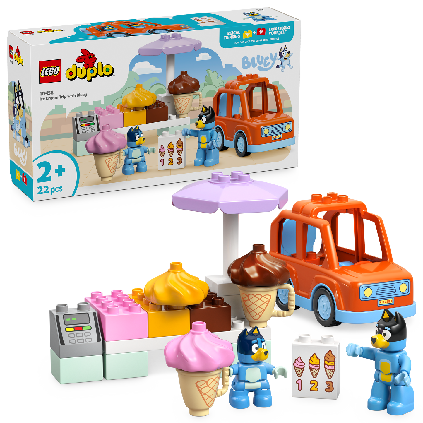LEGO Een ijsje halen met Bluey 10458 DUPLO Bluey