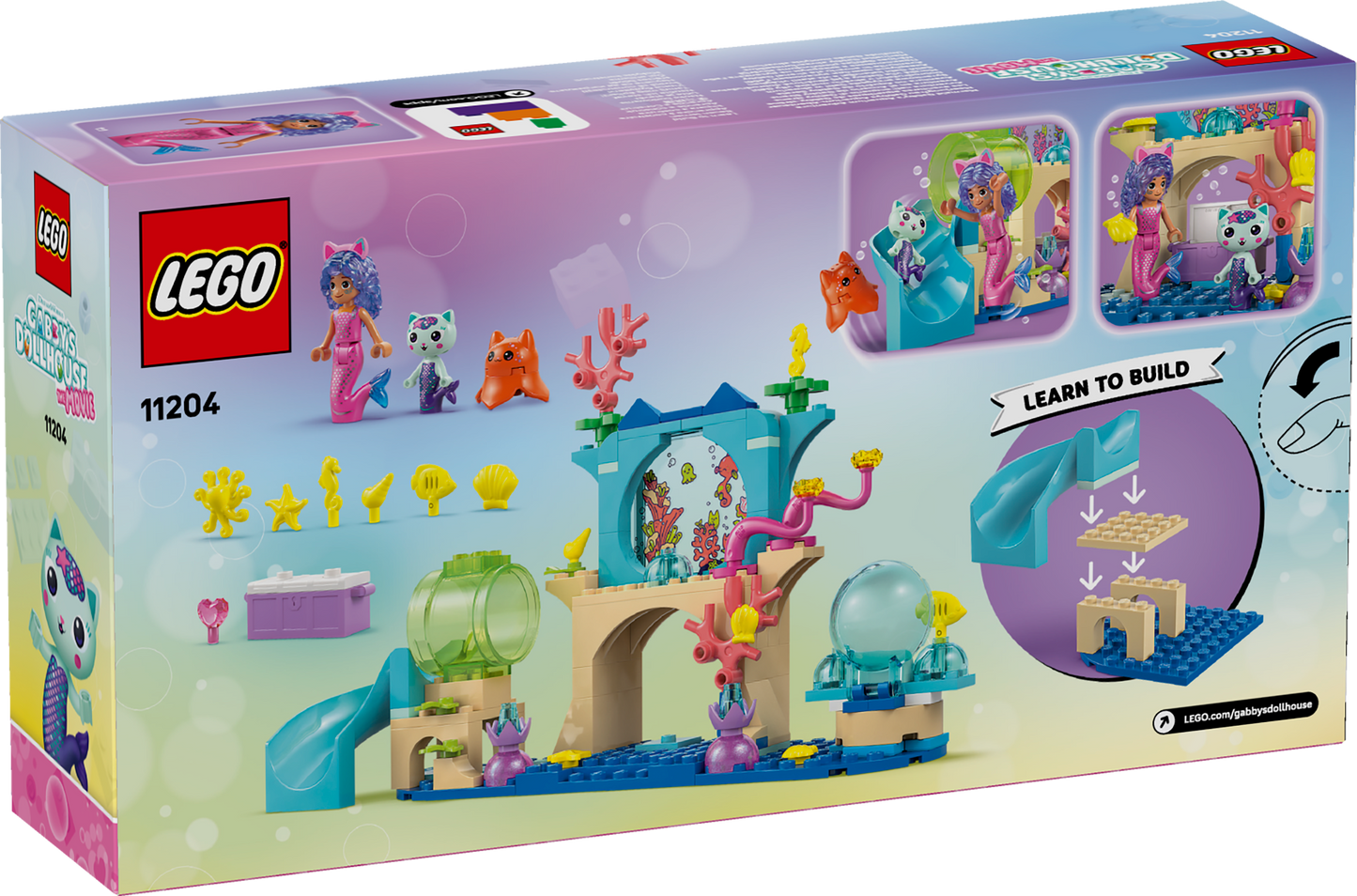 LEGO Zeemeermin Gabby's aquariumavontuur 11204 Gabby's Dollhouse (Pre-Order: augustus)
