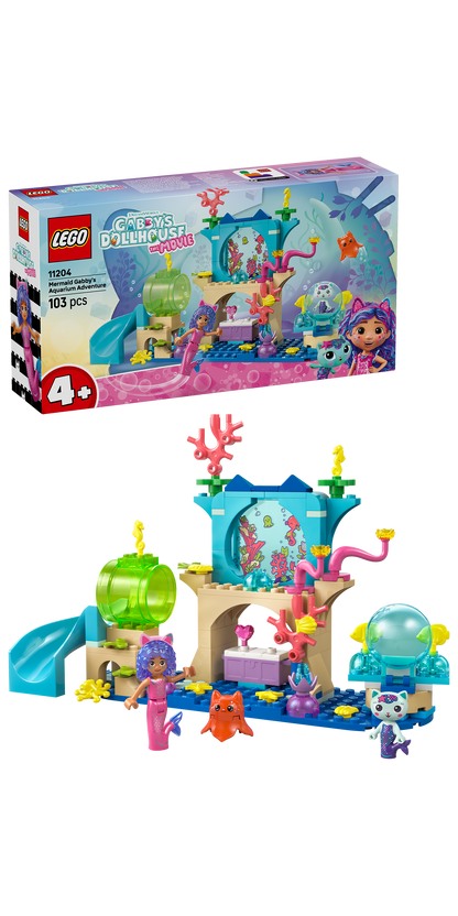 LEGO Zeemeermin Gabby's aquariumavontuur 11204 Gabby's Dollhouse (Pre-Order: augustus)