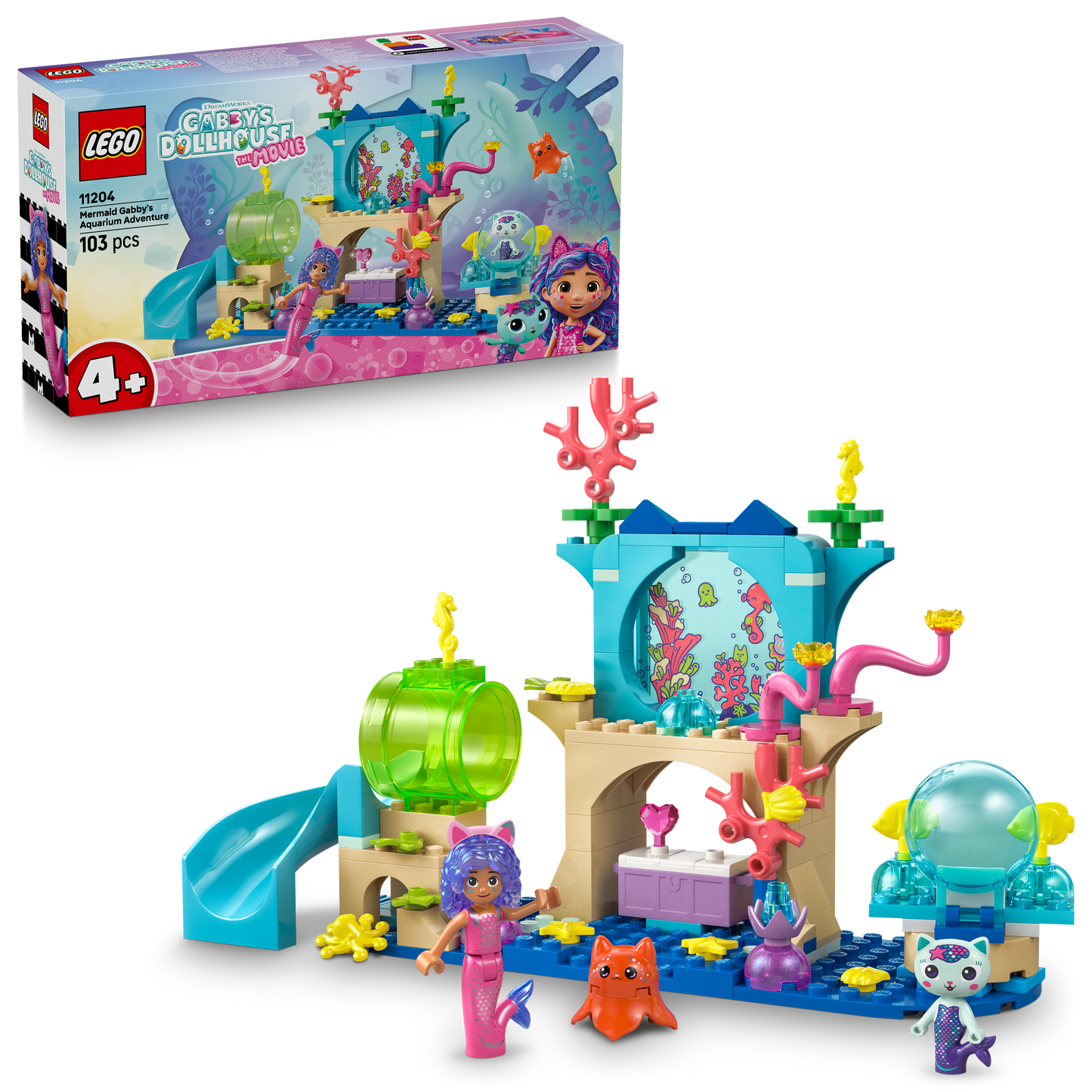 LEGO Zeemeermin Gabby's aquariumavontuur 11204 Gabby's Dollhouse (Pre-Order: augustus)