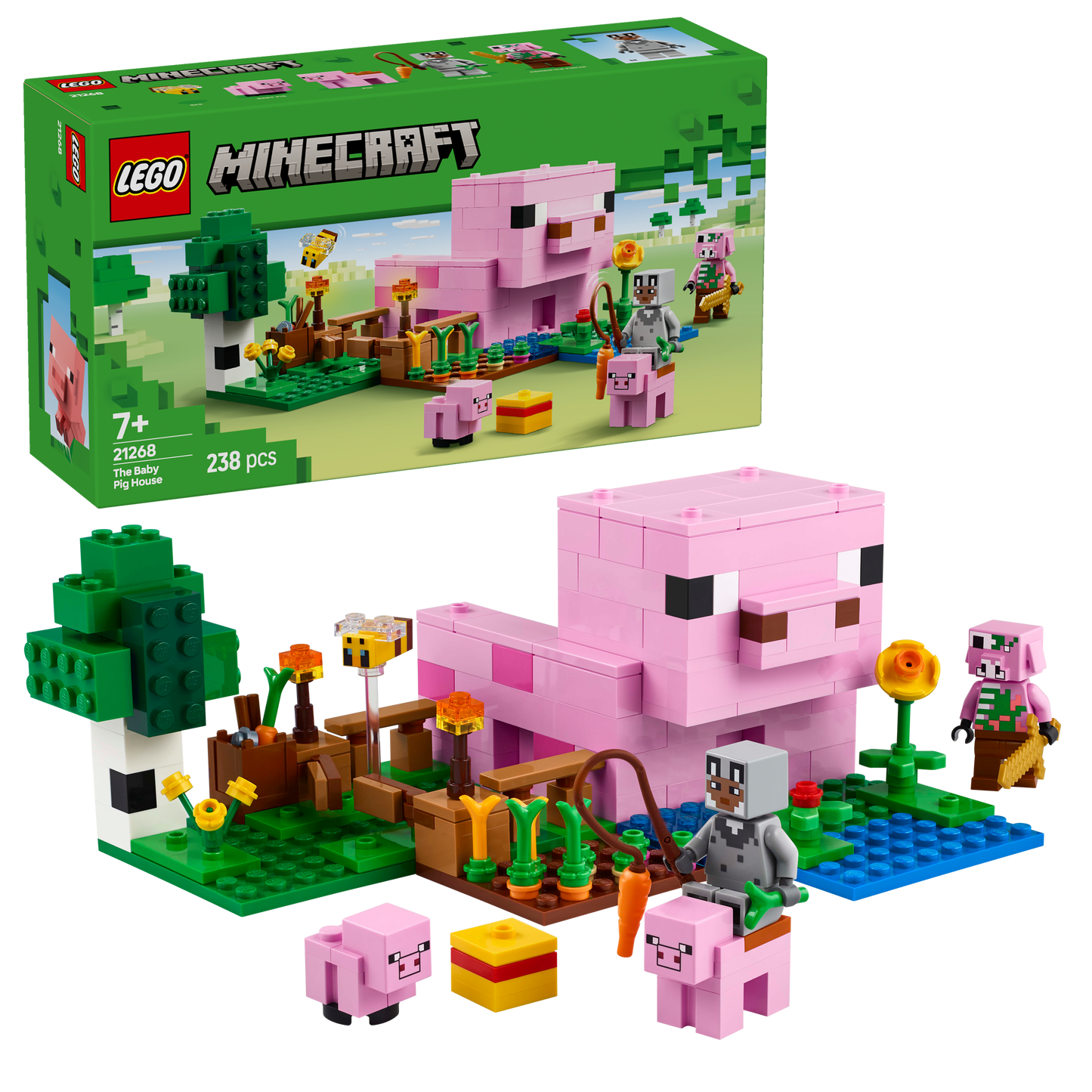 LEGO Het baby varkens huis 21268 Minecraft (Pre-Order: januari 2025)